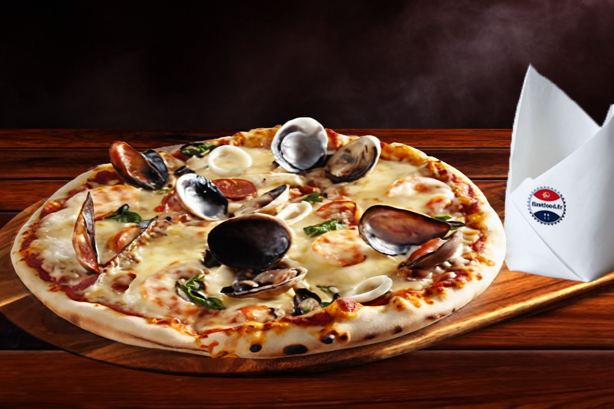 Pizza aux fruits de mer